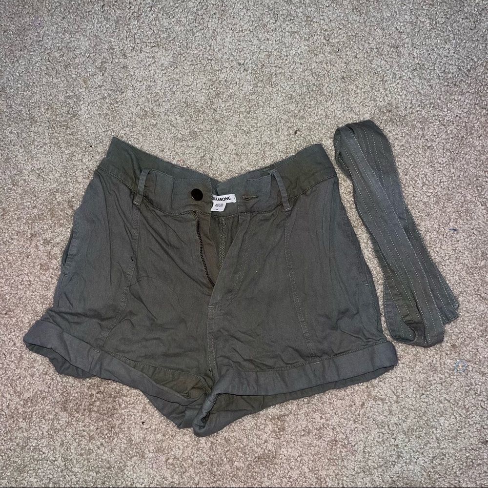green shorts